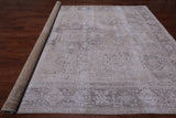 SUPER SALE Ivory Persian Vintage White Wash Hand Knotted Wool Area Rug - 9' 7" X 12' 4"