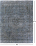 Persian Overdyed Hand Knotted Wool Area Rug - 9' 7" X 12' 6" - Golden Nile
