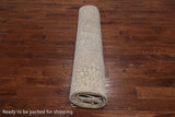 SUPER SALE Ivory Persian Vintage White Wash Hand Knotted Wool Area Rug - 9' 9" X 12' 8"