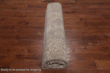 SUPER SALE Persian Vintage White Wash Hand Knotted Wool Area Rug - 9' 2" X 12' 7"