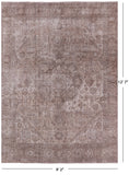 Persian Vintage White Wash Hand Knotted Wool Area Rug - 9' 2" X 12' 7" - Golden Nile