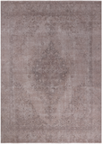 SUPER SALE Ivory Persian Vintage White Wash Hand Knotted Wool Area Rug - 9' 1" X 12' 8"