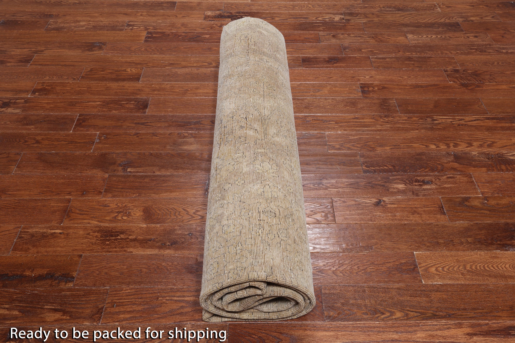 SUPER SALE Persian Vintage White Wash Hand Knotted Wool Area Rug - 9' 10" X 13' 3"
