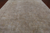 SUPER SALE Persian Vintage White Wash Hand Knotted Wool Area Rug - 9' 10" X 13' 3"