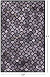 Natural Cowhide Hand Stitched Patchwork Rug - 5' 0" X 8' 0" - Golden Nile