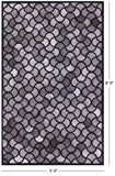 Natural Cowhide Hand Stitched Patchwork Rug - 5' 0" X 8' 0" - Golden Nile