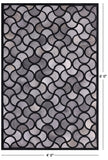 Natural Cowhide Hand Stitched Patchwork Rug - 4' 0" X 6' 0" - Golden Nile