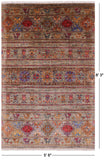 Persian Gabbeh Handmade Wool Area Rug - 5' 6" X 8' 3" - Golden Nile