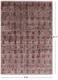 Tribal Persian Gabbeh Hand Knotted Wool Area Rug - 5' 9" X 8' 1" - Golden Nile