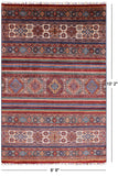 Khorjin Persian Gabbeh Hand Knotted Wool Area Rug - 6' 9" X 10' 2" - Golden Nile