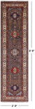 Super Kazak Hand Knotted Wool Runner Rug - 2' 9" X 9' 9" - Golden Nile
