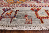 Persian Gabbeh Hand Knotted Wool Area Rug - 8' 2" X 9' 9"