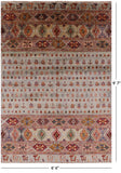 Tribal Persian Gabbeh Hand Knotted Wool Area Rug - 6' 6" X 9' 7" - Golden Nile