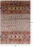 Tribal Persian Gabbeh Hand Knotted Wool Area Rug - 6' 6" X 9' 7" - Golden Nile