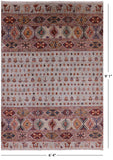 Persian Gabbeh Handmade Wool Area Rug - 6' 4" X 9' 1" - Golden Nile