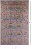 Ivory William Morris Handmade Wool Area Rug - 11' 10" X 18' 2" - Golden Nile
