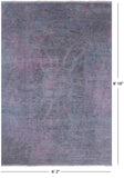 Full Pile Overdyed Handmade Wool Area Rug - 6' 2" X 8' 10" - Golden Nile