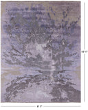 Modern Handmade Wool & Silk Rug - 8' 1" X 10' 1" - Golden Nile