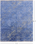 Modern Handmade Wool & Silk Rug - 7' 11" X 9' 11" - Golden Nile