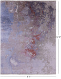 Modern Hand Knotted Wool & Silk Rug - 9' 1" X 12' 0" - Golden Nile