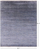 Savannah Grass Handmade Wool & Silk Rug - 8' 0" X 9' 11" - Golden Nile