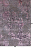 Modern Hand Knotted Wool & Silk Rug - 6' 5" X 9' 5" - Golden Nile