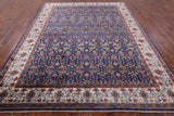 Blue Fine Serapi Hand Knotted 100% Silk Rug - 9' 9" X 13' 10" - Golden Nile