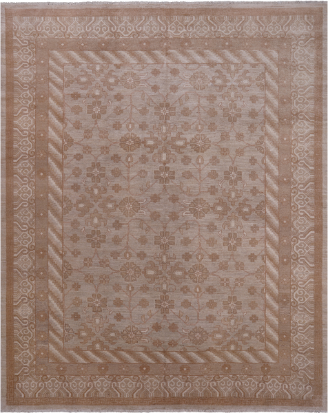 Traditional Handmade Rug - 9' 1" X 11' 3"
