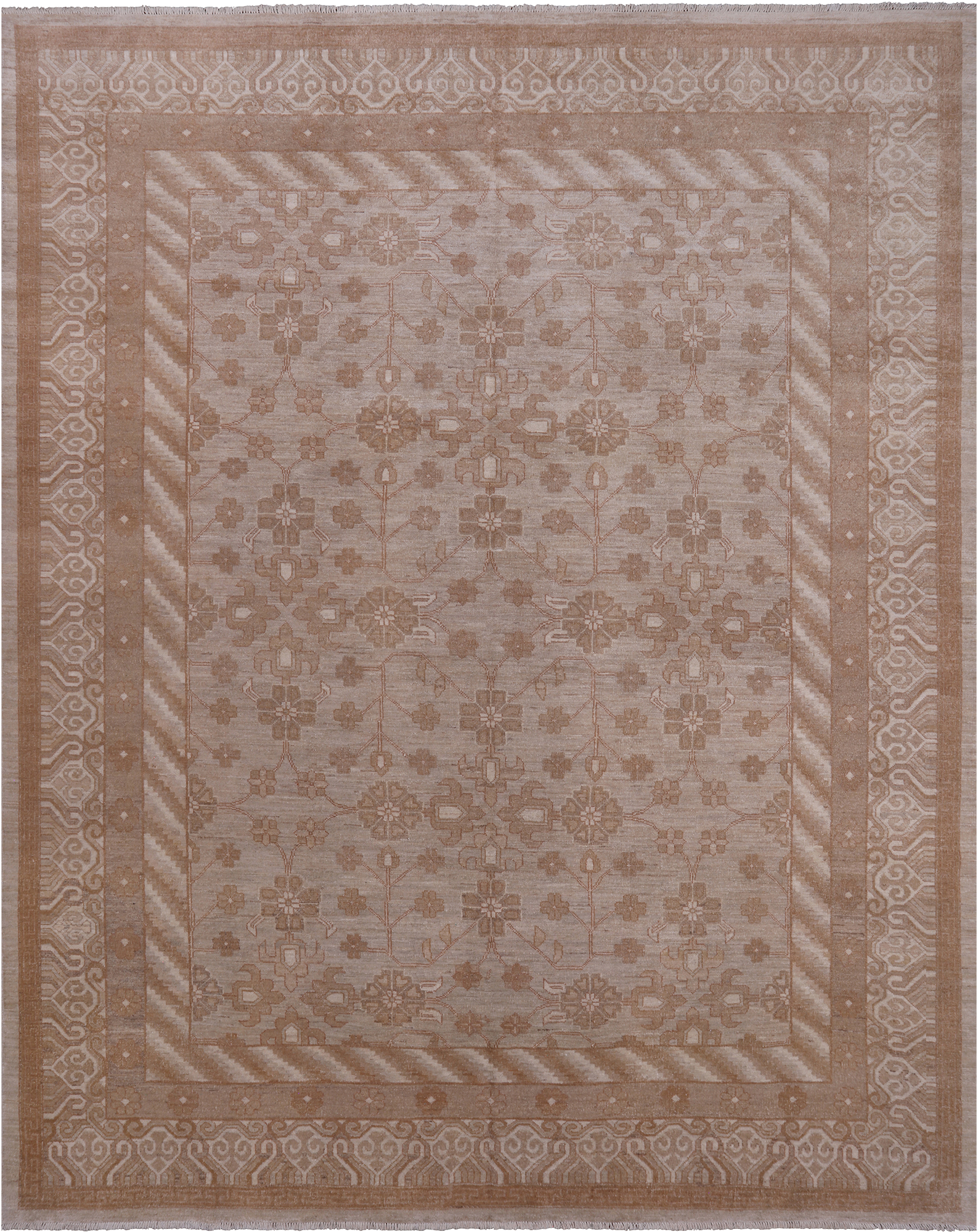 Traditional Handmade Rug - 9' 1" X 11' 3"