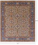 Fine Serapi Hand Knotted Wool Rug - 8' 1" X 9' 6" - Golden Nile
