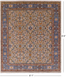 Fine Serapi Hand Knotted Wool Rug - 8' 1" X 9' 6" - Golden Nile