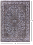 Persian Overdyed Hand Knotted Wool Rug - 7' 10" X 11' 2" - Golden Nile