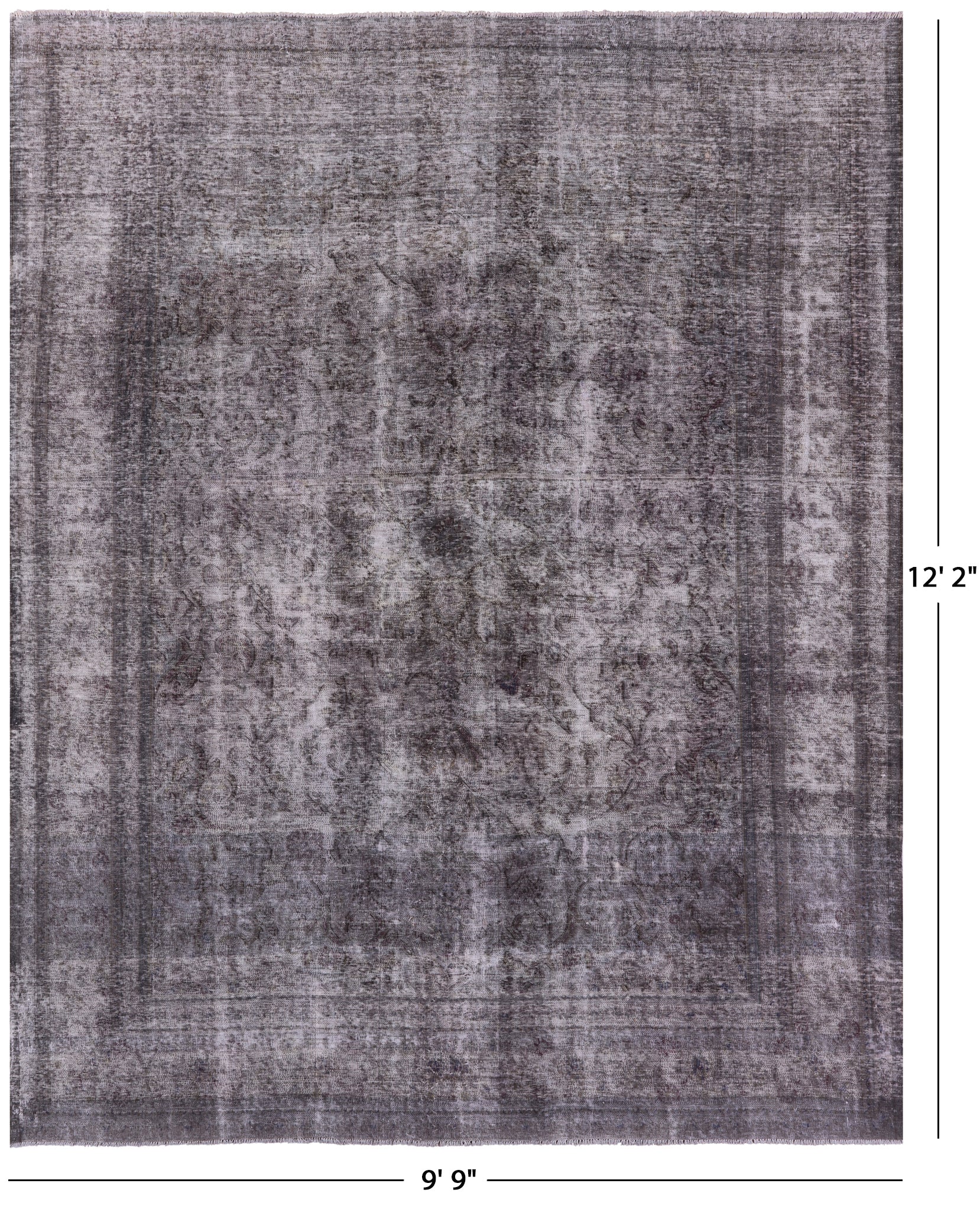 Persian Overdyed Hand Knotted Wool Rug - 9' 9" X 12' 2" - Golden Nile