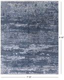 Contemporary Hand Knotted Wool & Silk Rug - 7' 10" X 9' 10" - Golden Nile
