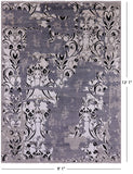 Modern Hand Knotted Wool & Silk Rug - 9' 1" X 12' 1" - Golden Nile