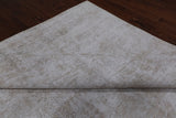 SUPER SALE Ivory Persian Vintage White Wash Handmade Wool Rug - 9' 8" X 12' 3"