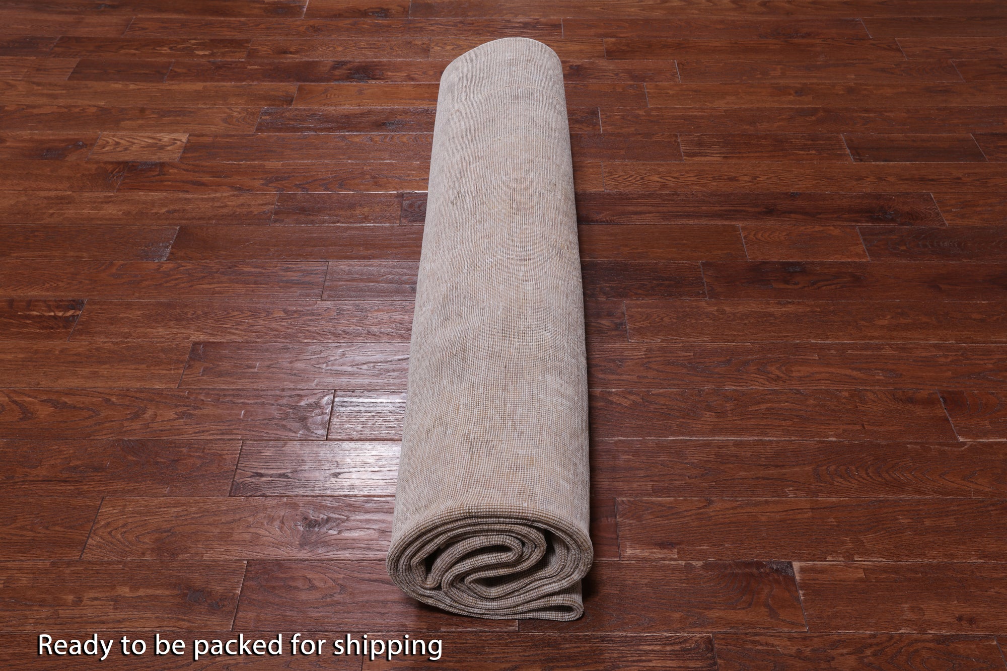 SUPER SALE Ivory Persian Vintage White Wash Handmade Wool Rug - 9' 7" X 12' 4"