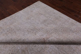 SUPER SALE Ivory Persian Vintage White Wash Handmade Wool Rug - 9' 7" X 12' 4"