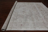 SUPER SALE Ivory Persian Vintage White Wash Handmade Wool Rug - 9' 6" X 12' 1"