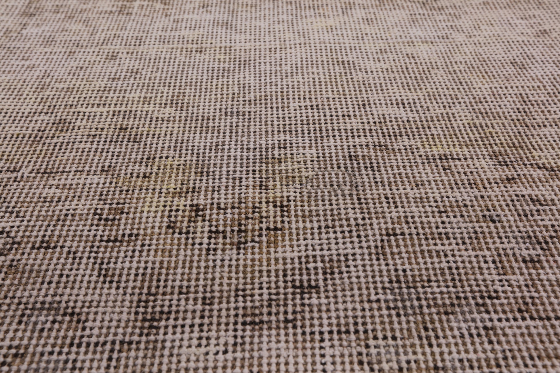 Ivory Persian Vintage White Wash Hand Knotted Wool Rug - 9' 7" X 12' 2" - Golden Nile