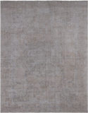SUPER SALE Ivory Persian Vintage White Wash Hand Knotted Wool Rug - 9' 7" X 12' 3"
