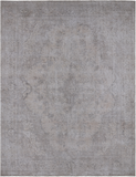 SUPER SALE Ivory Persian Vintage White Wash Hand Knotted Wool Rug - 9' 6" X 12' 3"