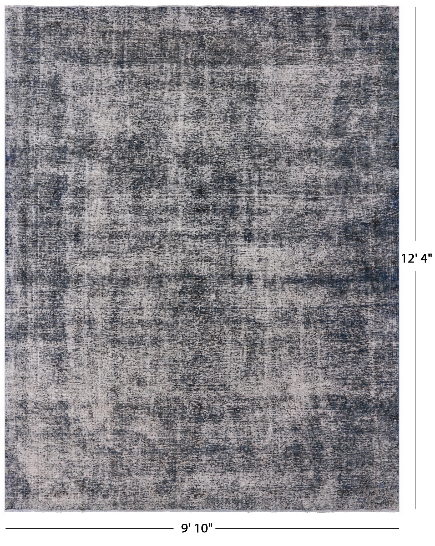 Persian Overdyed Handmade Wool Rug - 9' 10" X 12' 4" - Golden Nile