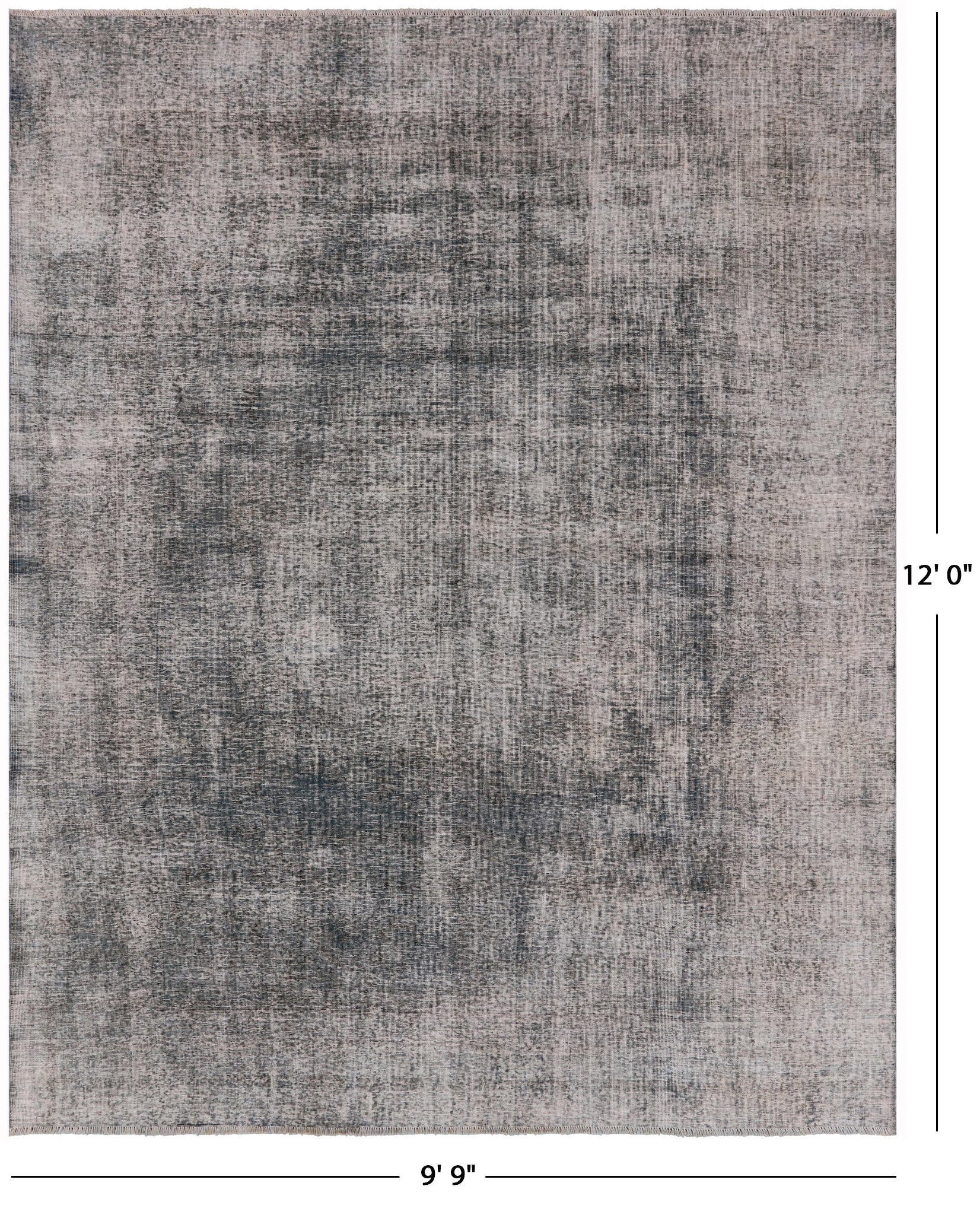 Persian Overdyed Handmade Wool Rug - 9' 9" X 12' 0" - Golden Nile