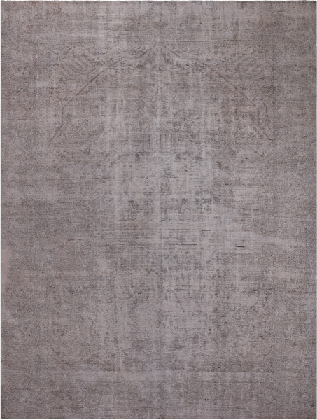 SUPER SALE Persian Vintage White Wash Hand Knotted Wool Rug - 9' 4" X 12' 7"