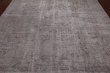 SUPER SALE Persian Vintage White Wash Hand Knotted Wool Rug - 9' 4" X 12' 7"