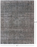 Persian Overdyed Hand Knotted Wool Rug - 9' 7" X 12' 5" - Golden Nile