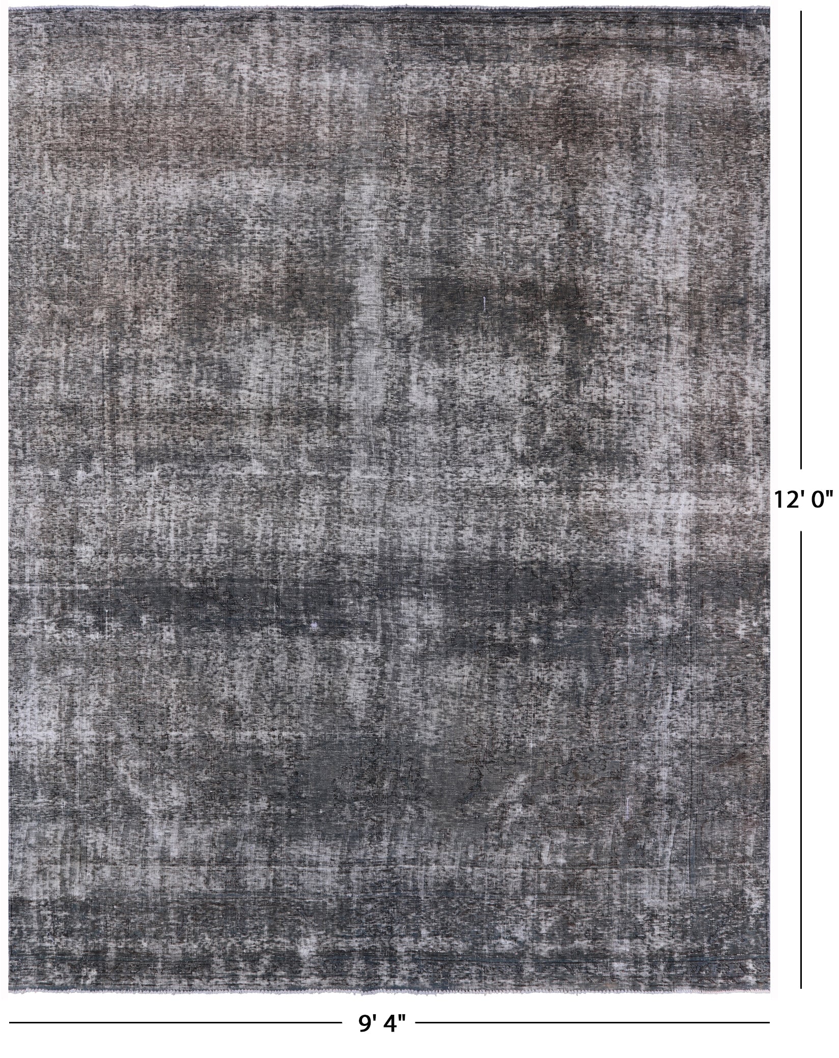 Persian Overdyed Hand Knotted Wool Rug - 9' 4" X 12' 0" - Golden Nile