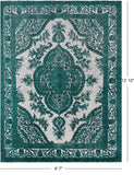 Green Persian Overdyed Hand Knotted Wool Rug - 9' 7" X 12' 10" - Golden Nile