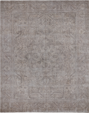 SUPER SALE Ivory Persian Vintage White Wash Hand Knotted Wool Rug - 9' 7" X 12' 5"